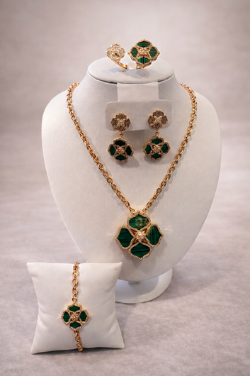 Malika Malachite Set