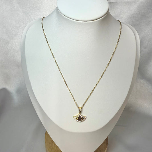 Lumière Fan Pendant Necklace