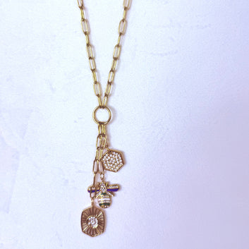 Bee Charm Sautoir Necklace