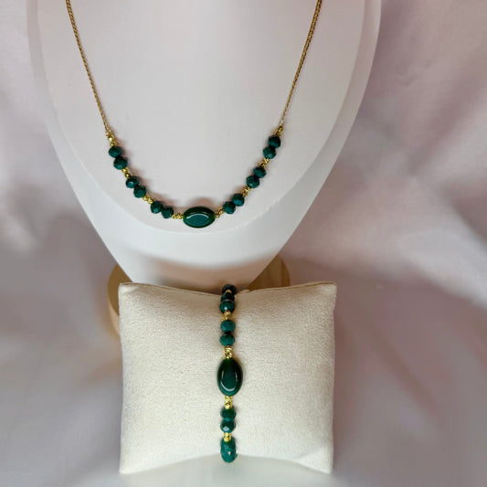 Jasmin Gemstone Beaded Set