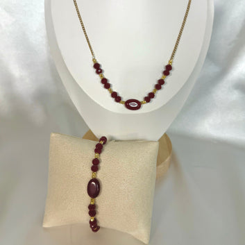 Jasmin Gemstone Beaded Set