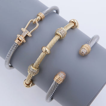 Nova Cable Gleam Bangle